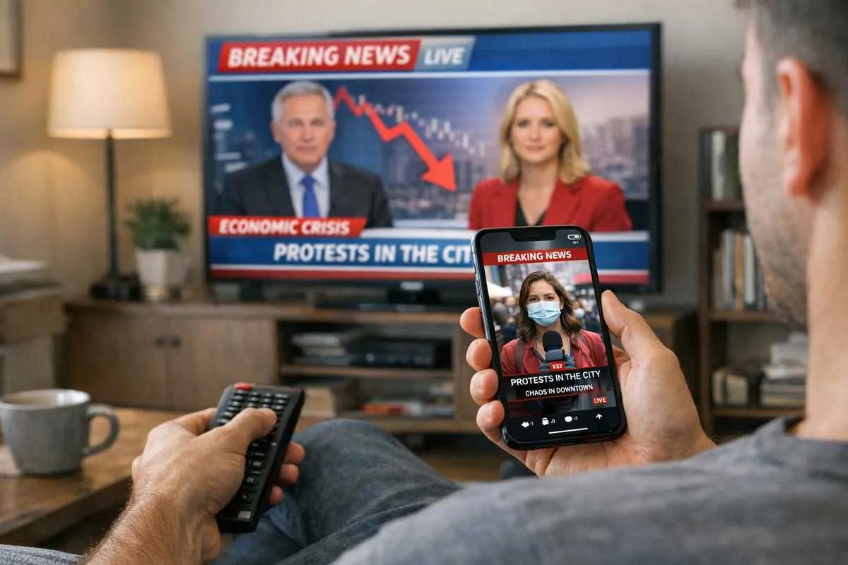 Censis 2026, la tv resta regina ma le news migrano dai tg ai reel