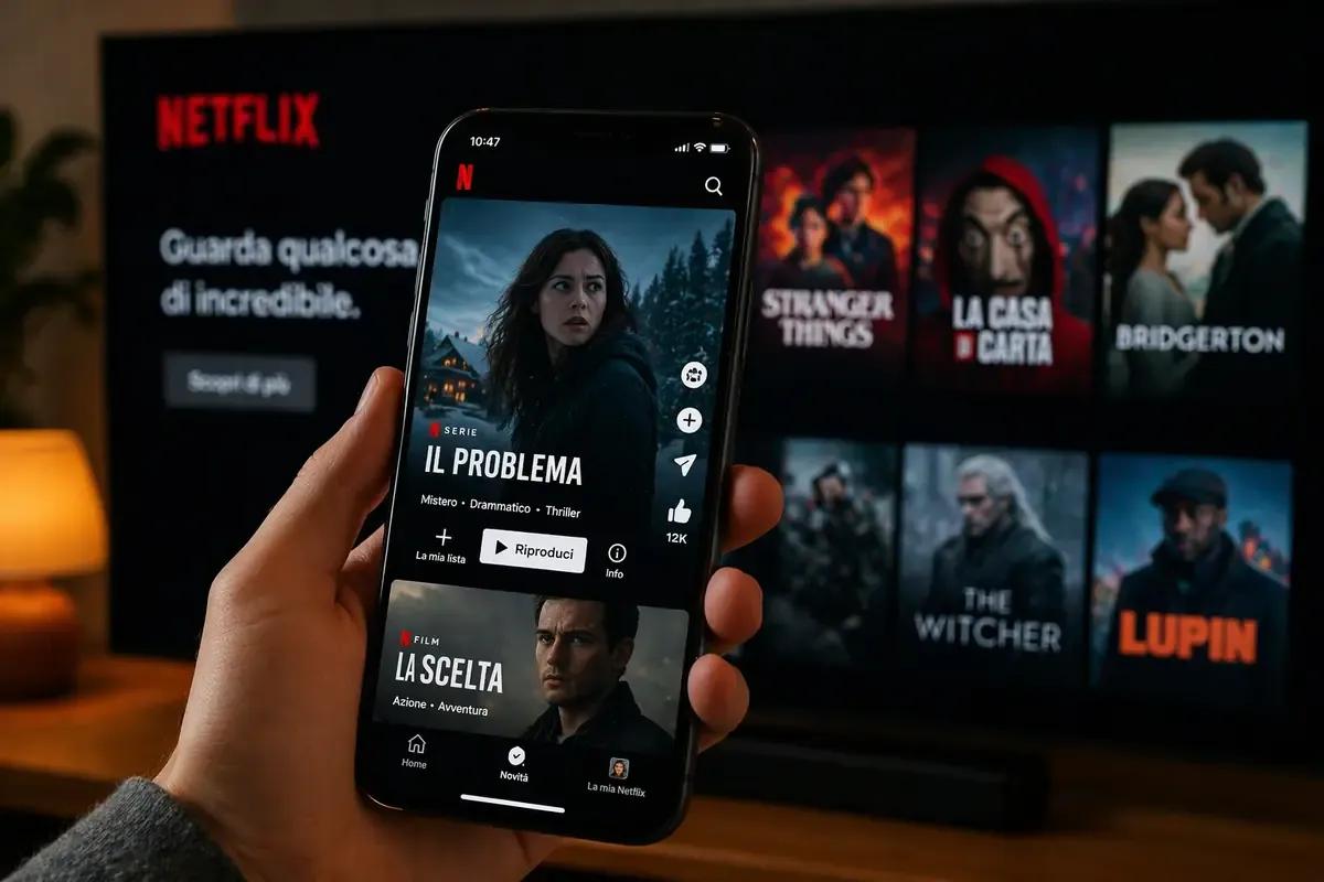 Netflix cambia su smartphone: arriva il feed verticale per scoprire film e serie più in fretta