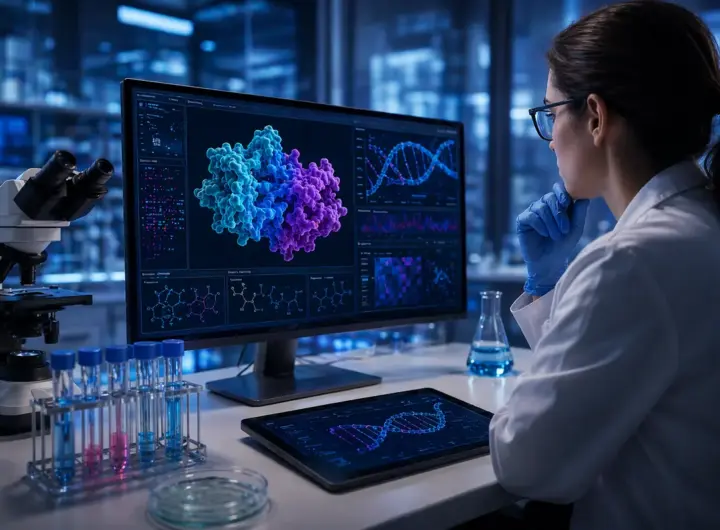 Laboratorio e ricerca biologica con AI