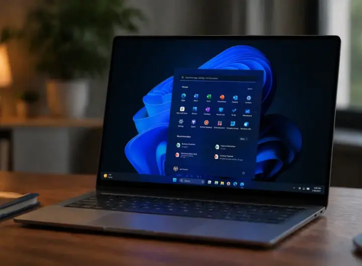 Laptop con Windows 11