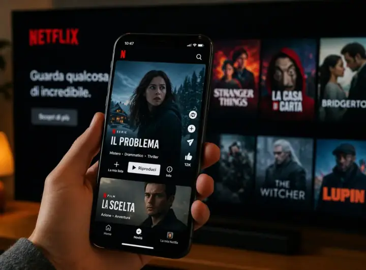 schermata verticale Netflix